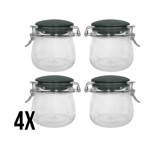 500ml clip top glass - x,