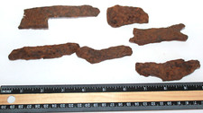 WWI IRON SHRAPNEL FRAGMENTS RELICS FROM SOMME BATTLEFIELD
