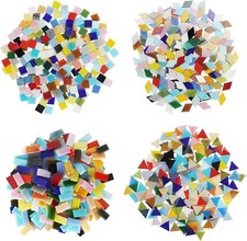 Mosaic Mixed Coloured Tiles in 4 Shapes (525 Pieces/500g) Belle Vous