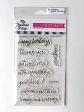 My Favourite Things All Occasions Scripted Greetings stamp set