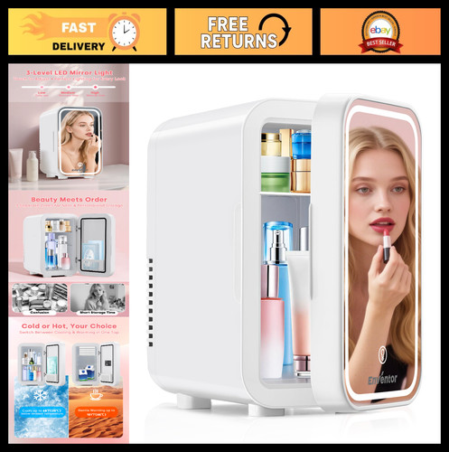 Mini fridge with led - fridge, mirror