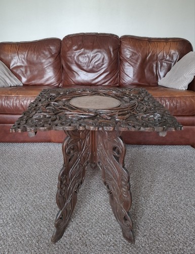 Large antique indian - large, carved