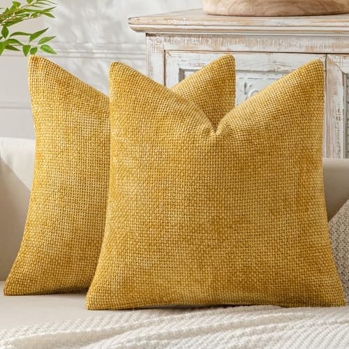 Set chenille cushion covers - set,