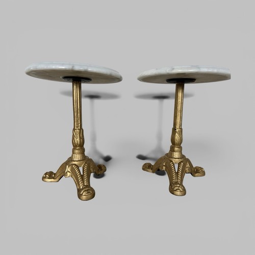 Pair vintage side tables - of,