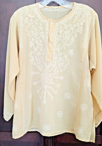Vintage indian chikankari - vintage,