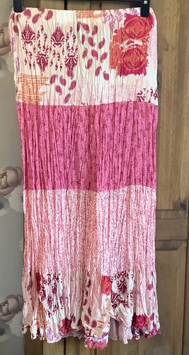 Zara pink patchwork print - , midi