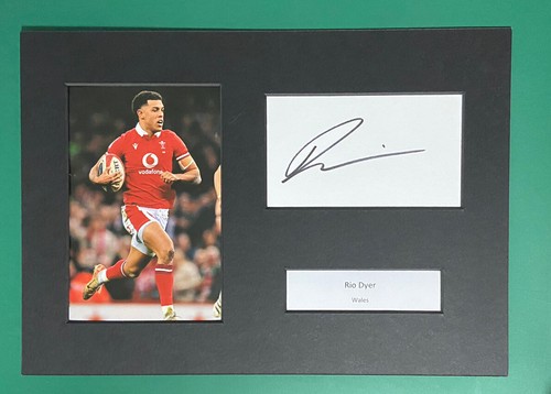 Rio dyer wales rugby signed - dyer,