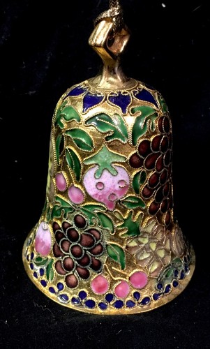 Cloisonne bell christmas - bell,