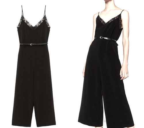 Zara black belted - zara, jumpsuit