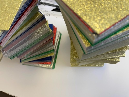 10cm 14cm glitter card - 10cm,