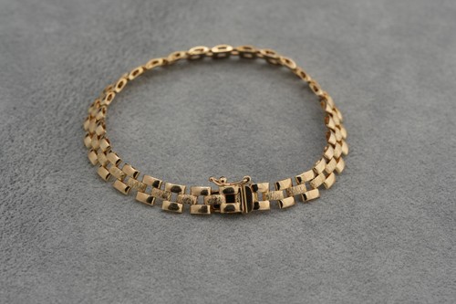 9ct gold panther link - panther,