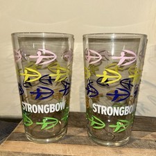 Strongbow Pint Glasses x 2 NEW