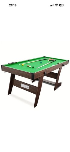 6ft foldable snooker pool - 6ft,