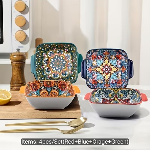 Set four ceramic plates - four,