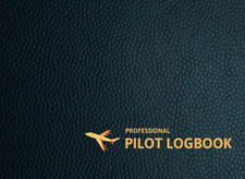 Pilot Logbook - Professional Pilot Log Book, 100 Pages