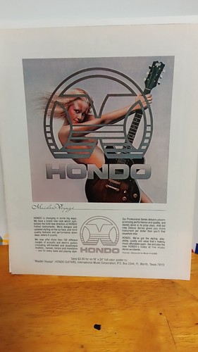 1981 hondo guitar print - 1981,