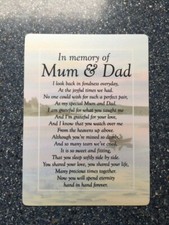 Mum & Dad Waterproof Memorial