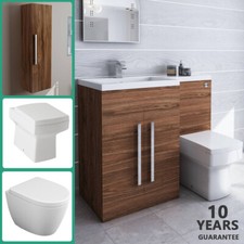 Bathroom Suite Walnut Combine