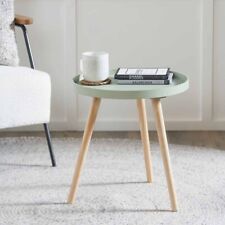Sage Green Round Scandi Wooden