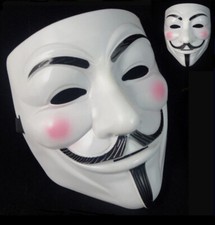Anonymous V For Vendetta Face Mask Guy Fawkes Halloween Fancy Dress Scary Party