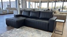 Large Leather Corner Sofa Bed
