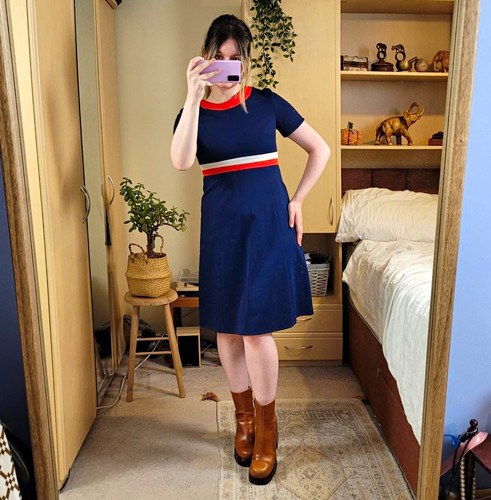 Vtg 60s 70s rembrandt navy - 60s,