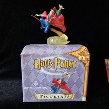 Boxed Royal Doulton Harry Potter Figurine "Harry Potter Playing Quidditch" + COA