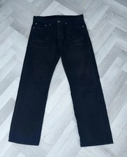 Men’s Levi Cord Jeans 751 Straight BLACK 34  W 30 L Read Description