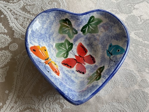 Ceramic heart dish hand - ceramic,