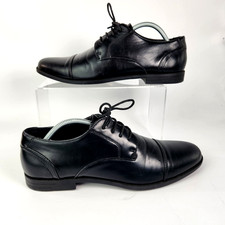 Beckett Oxford Shoes Black Leather Mens UK 10