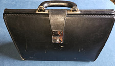 Vintage real leather black