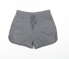 LA Gear Women's Grey Sweat Shorts Size 14 Drawstring