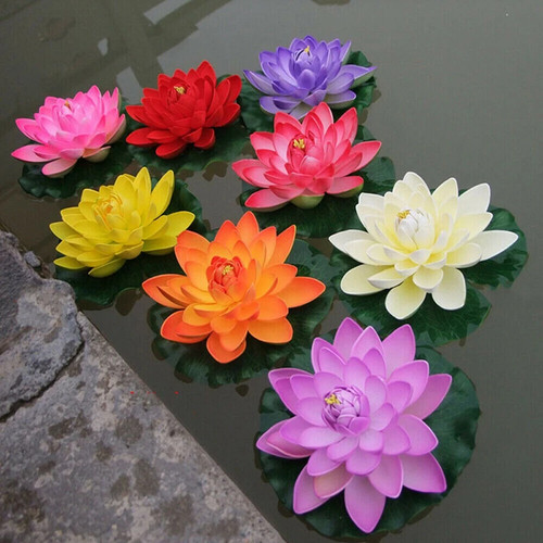 Artificial lotus water lily - water,