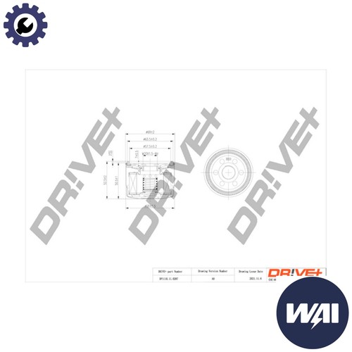 Oil filter dp1110 0287 - filter, for
