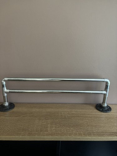 Chrome wall double towel - chrome,