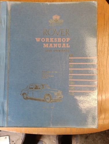 Rover workshop manual - p4,