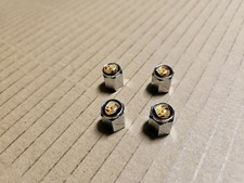 For Porsche Tyre valve dust caps x4 pcs New 