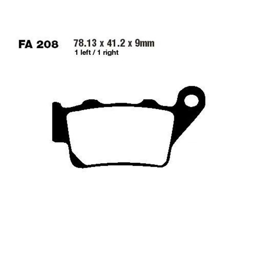 Pair pads ebc fa208tt - pads,