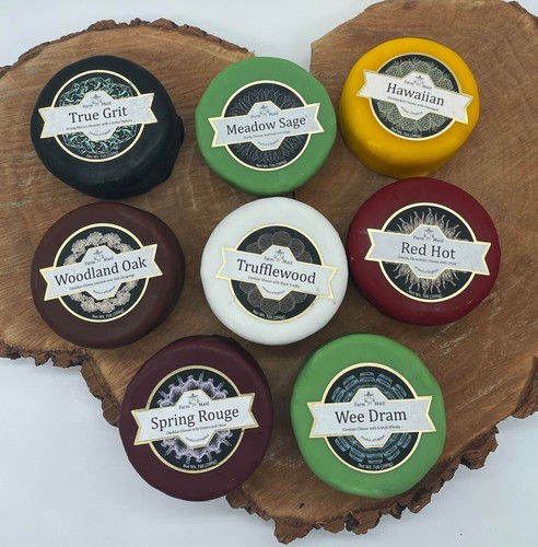 Cheese hamper waxed - waxed, truckles
