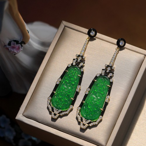 Earrings gold studs - gold,