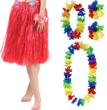 Hawaiian Red Grass Skirt &