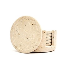 Travertine Marble Coasters Set