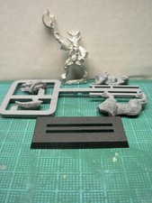 Warhammer Fantasy Chaos Dwarf Hobgoblin Wolf Rider Big Boss/Champion  Rare OOP