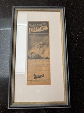Vespa Scooter Vintage Advert Framed Douglas Vespa