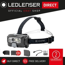 Ledlenser Rechargeable Head Torch LED 210m Beam 1600lm IP68 HF8R Core (Renewed)