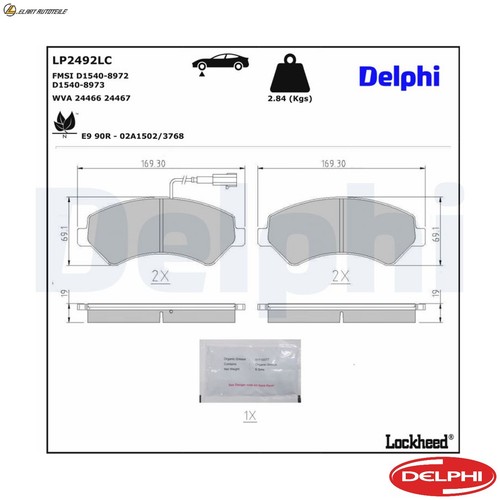 Brake pad set disc - pad,