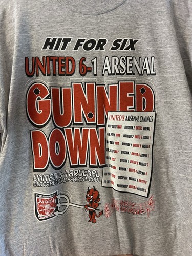 Vintage man utd arsenal - utd, 6-1