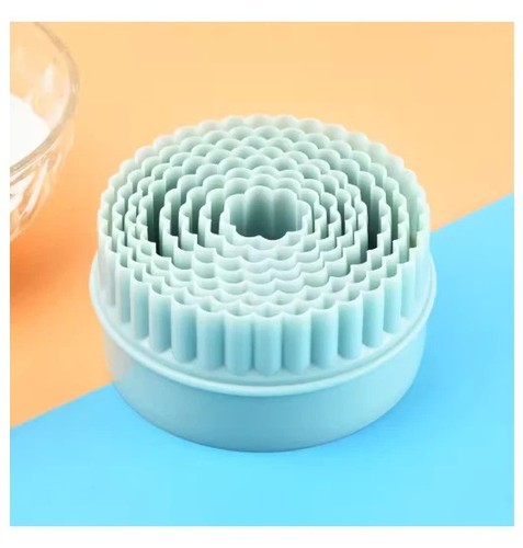 Double edged round fluted - double,