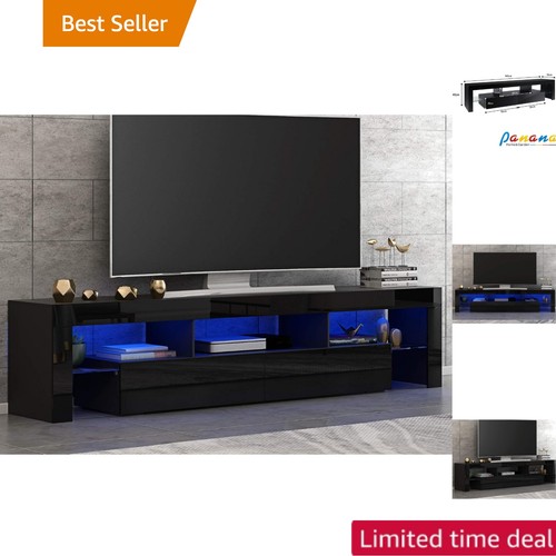 Contemporary black stand - tv,