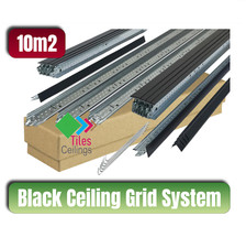 10m2 Black Suspended Ceiling